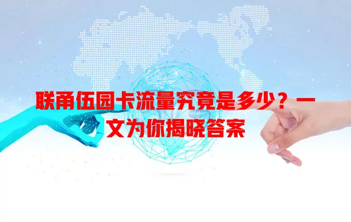 联甬伍园卡流量究竟是多少？一文为你揭晓答案