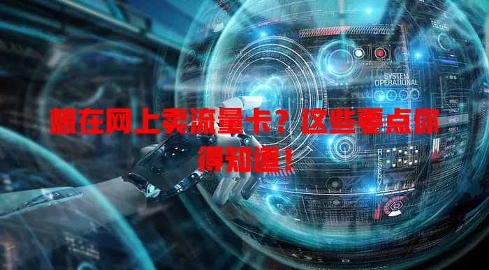 想在网上卖流量卡？这些要点你得知道！