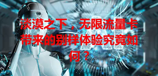 淡漠之下，无限流量卡带来的别样体验究竟如何？