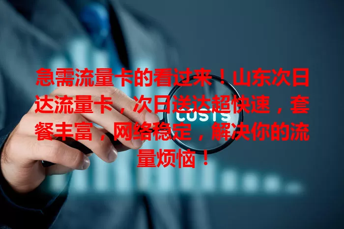 急需流量卡的看过来！山东次日达流量卡，次日送达超快速，套餐丰富，网络稳定，解决你的流量烦恼！