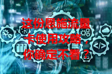这份恩施流量卡使用攻略，你确定不看？