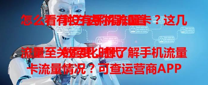 怎么看有没有手机流量卡？这几种方法你得知道

数字化时代流量至关重要，想了解手机流量卡流量情况？可查运营商APP、拨客服电话、看手机自带功能或短信查询，掌握方法避免流量超支，随时掌握流量动态。