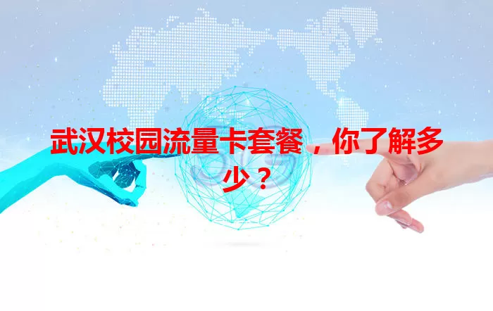 武汉校园流量卡套餐，你了解多少？