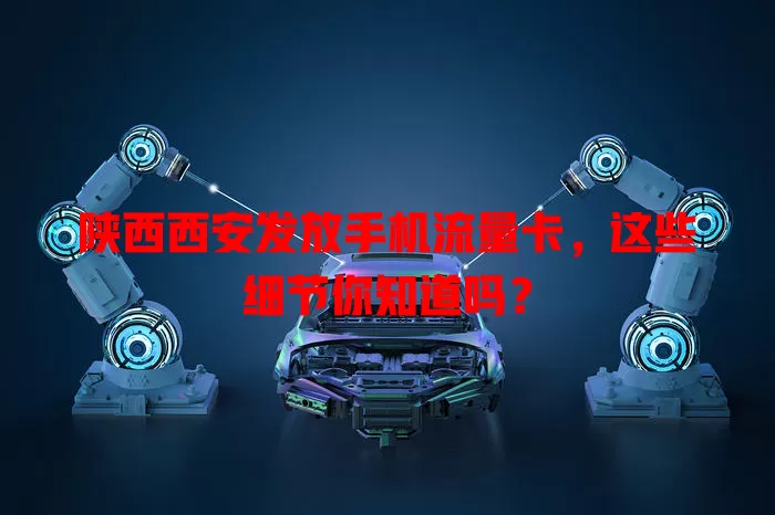 陕西西安发放手机流量卡，这些细节你知道吗？