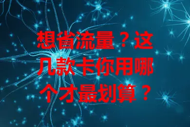 想省流量？这几款卡你用哪个才最划算？