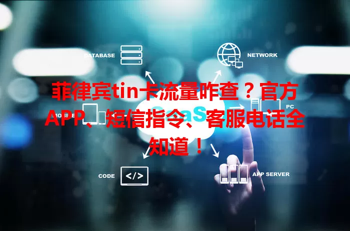菲律宾tin卡流量咋查？官方APP、短信指令、客服电话全知道！