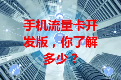 手机流量卡开发版，你了解多少？