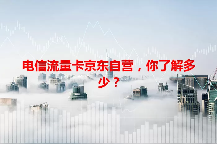 电信流量卡京东自营，你了解多少？