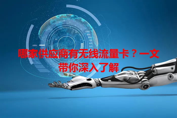 哪家供应商有无线流量卡？一文带你深入了解