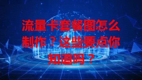 流量卡套餐图怎么制作？这些要点你知道吗？
