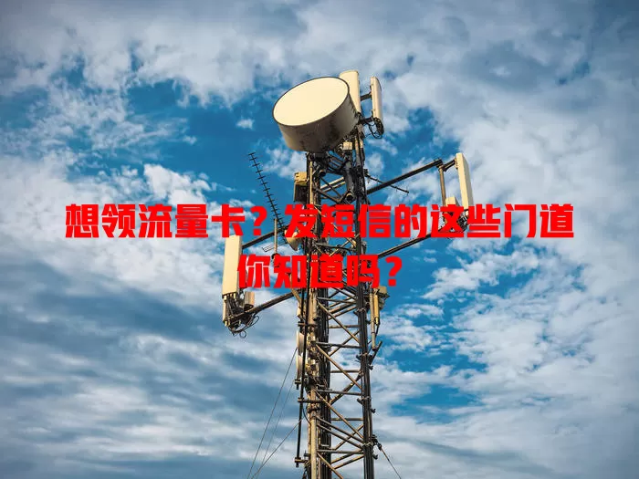 想领流量卡？发短信的这些门道你知道吗？