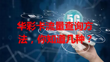 华彩卡流量查询方法，你知道几种？