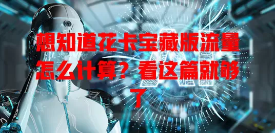 想知道花卡宝藏版流量怎么计算？看这篇就够了