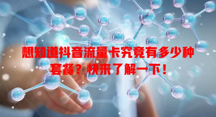 想知道抖音流量卡究竟有多少种套餐？快来了解一下！