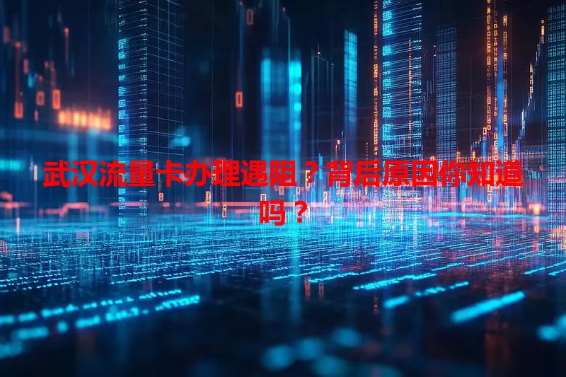 武汉流量卡办理遇阻？背后原因你知道吗？