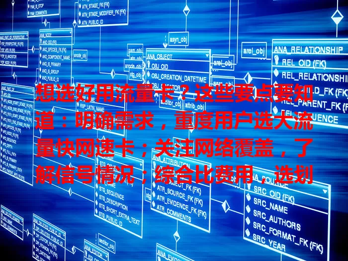 想选好用流量卡？这些要点要知道：明确需求，重度用户选大流量快网速卡；关注网络覆盖，了解信号情况；综合比费用，选划算套餐；重视服务质量，优质客服能及时解决问题，权衡要点挑适合的卡