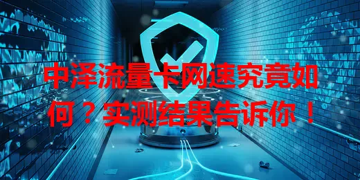 中泽流量卡网速究竟如何？实测结果告诉你！
