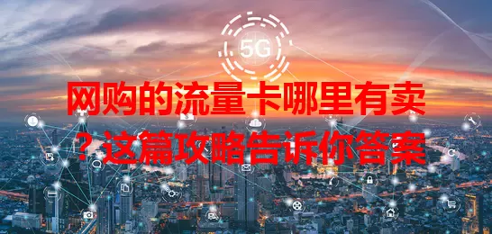 网购的流量卡哪里有卖？这篇攻略告诉你答案