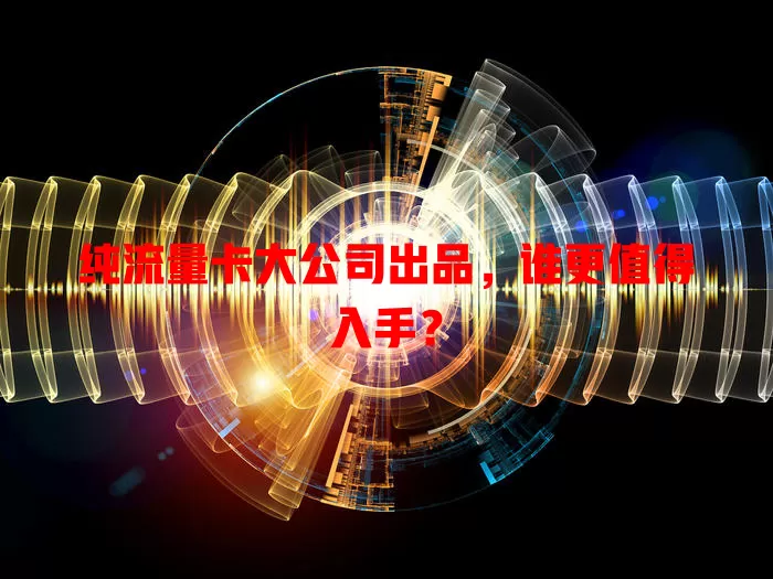 纯流量卡大公司出品，谁更值得入手？