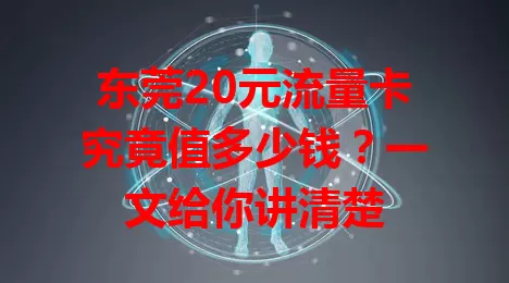 东莞20元流量卡究竟值多少钱？一文给你讲清楚
