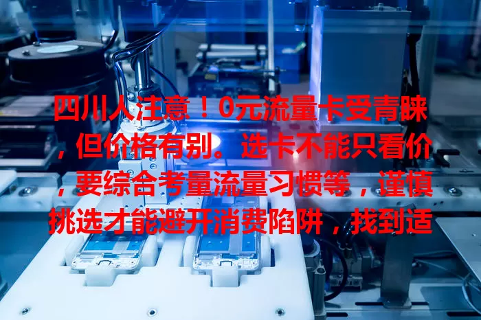 四川人注意！0元流量卡受青睐，但价格有别。选卡不能只看价，要综合考量流量习惯等，谨慎挑选才能避开消费陷阱，找到适合自己的流量卡