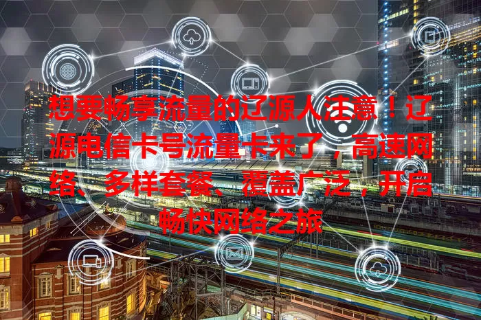 想要畅享流量的辽源人注意！辽源电信卡号流量卡来了，高速网络、多样套餐、覆盖广泛，开启畅快网络之旅