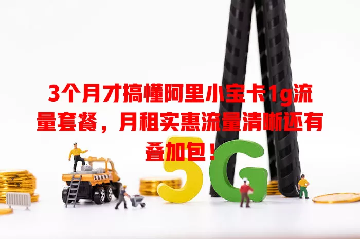 3个月才搞懂阿里小宝卡1g流量套餐，月租实惠流量清晰还有叠加包！