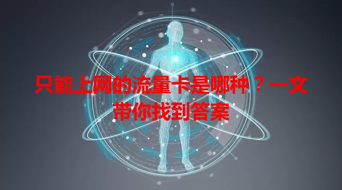 只能上网的流量卡是哪种？一文带你找到答案