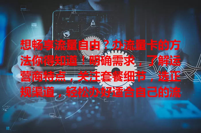 想畅享流量自由？办流量卡的方法你得知道！明确需求，了解运营商特点，关注套餐细节，选正规渠道，轻松办好适合自己的流量卡，开启畅快网络生活