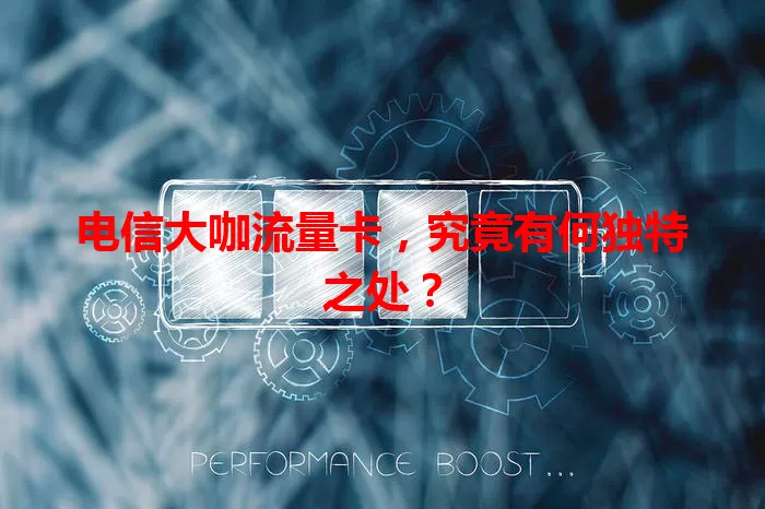 电信大咖流量卡，究竟有何独特之处？