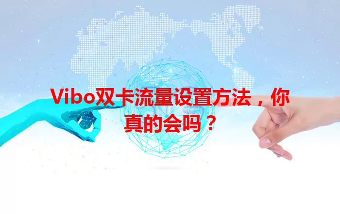 Vibo双卡流量设置方法，你真的会吗？
