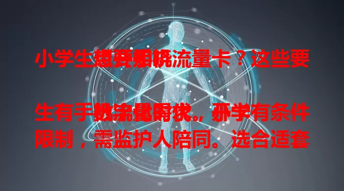 小学生想开手机流量卡？这些要点要知晓

数字化时代，小学生有手机流量需求。开卡有条件限制，需监护人陪同。选合适套餐，关注费用构成，选正规运营商，按流程准备证件填表格，监护人要谨慎为孩子选卡。