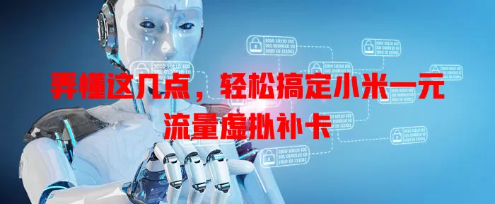 弄懂这几点，轻松搞定小米一元流量虚拟补卡