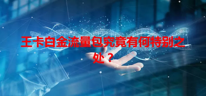 王卡白金流量包究竟有何特别之处？