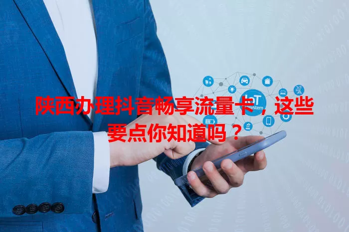 陕西办理抖音畅享流量卡，这些要点你知道吗？