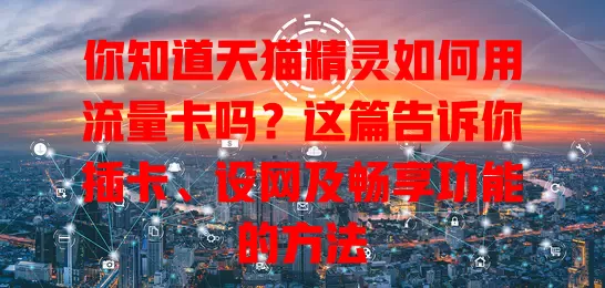 你知道天猫精灵如何用流量卡吗？这篇告诉你插卡、设网及畅享功能的方法