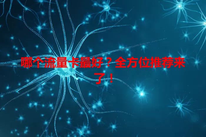 哪个流量卡最好？全方位推荐来了！