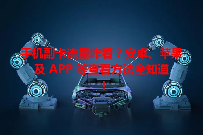 手机副卡流量咋看？安卓、苹果及 APP 等查看方法全知道！