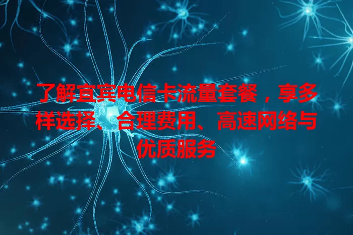 了解宜宾电信卡流量套餐，享多样选择、合理费用、高速网络与优质服务