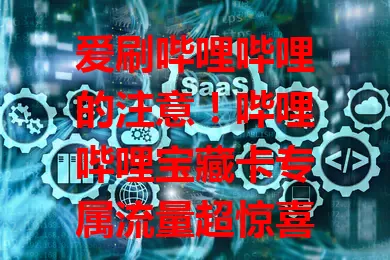 爱刷哔哩哔哩的注意！哔哩哔哩宝藏卡专属流量超惊喜，追番、玩游戏、学习都畅快，别错过这福利开启精彩之旅