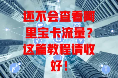 还不会查看阿里宝卡流量？这篇教程请收好！