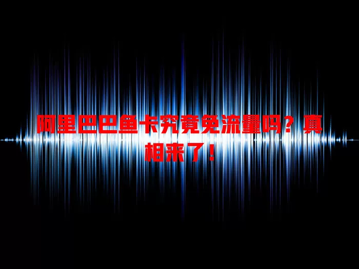 阿里巴巴鱼卡究竟免流量吗？真相来了！