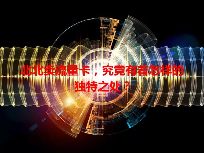 北北卖流量卡，究竟有着怎样的独特之处？