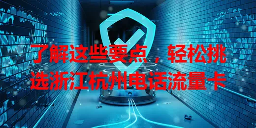 了解这些要点，轻松挑选浙江杭州电话流量卡