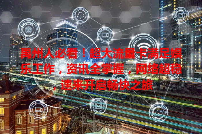 禹州人必看！超大流量卡满足娱乐工作，资讯全掌握，网络超稳，速来开启畅快之旅