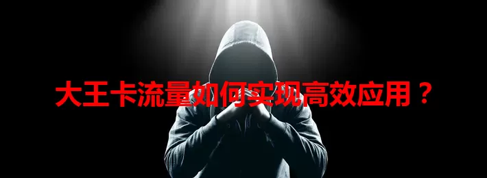 大王卡流量如何实现高效应用？