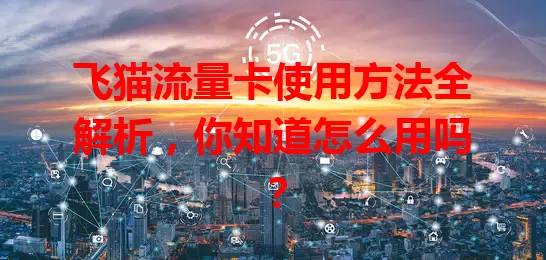 飞猫流量卡使用方法全解析，你知道怎么用吗？