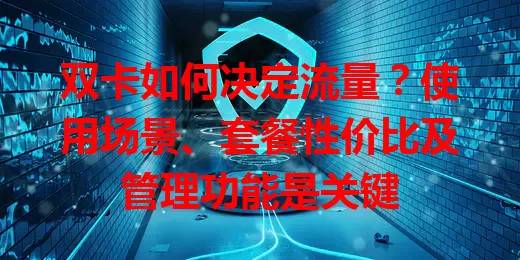 双卡如何决定流量？使用场景、套餐性价比及管理功能是关键
