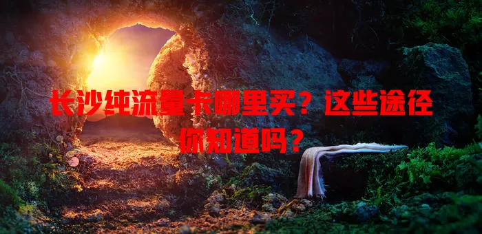 长沙纯流量卡哪里买？这些途径你知道吗？