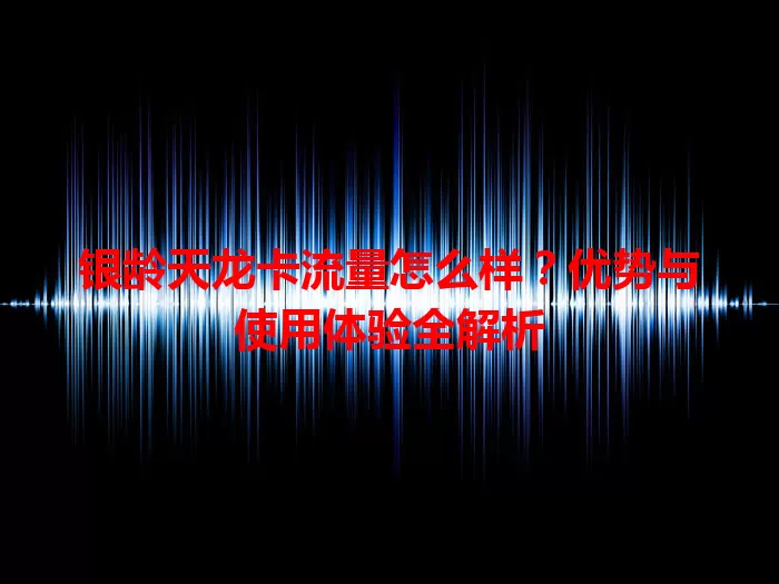 银龄天龙卡流量怎么样？优势与使用体验全解析